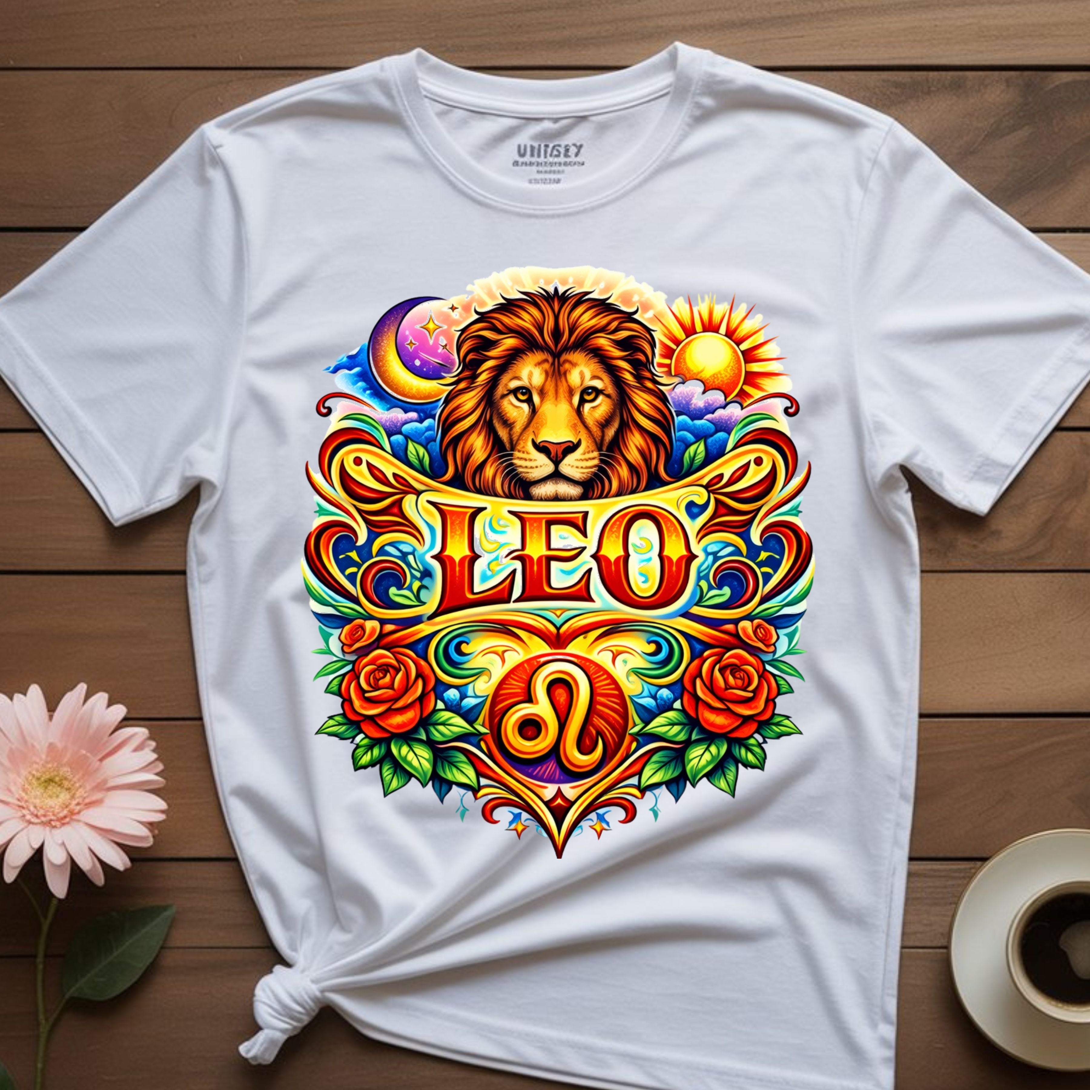 Leo Zodiac Lion Design | UV Decal & DTF Transfer