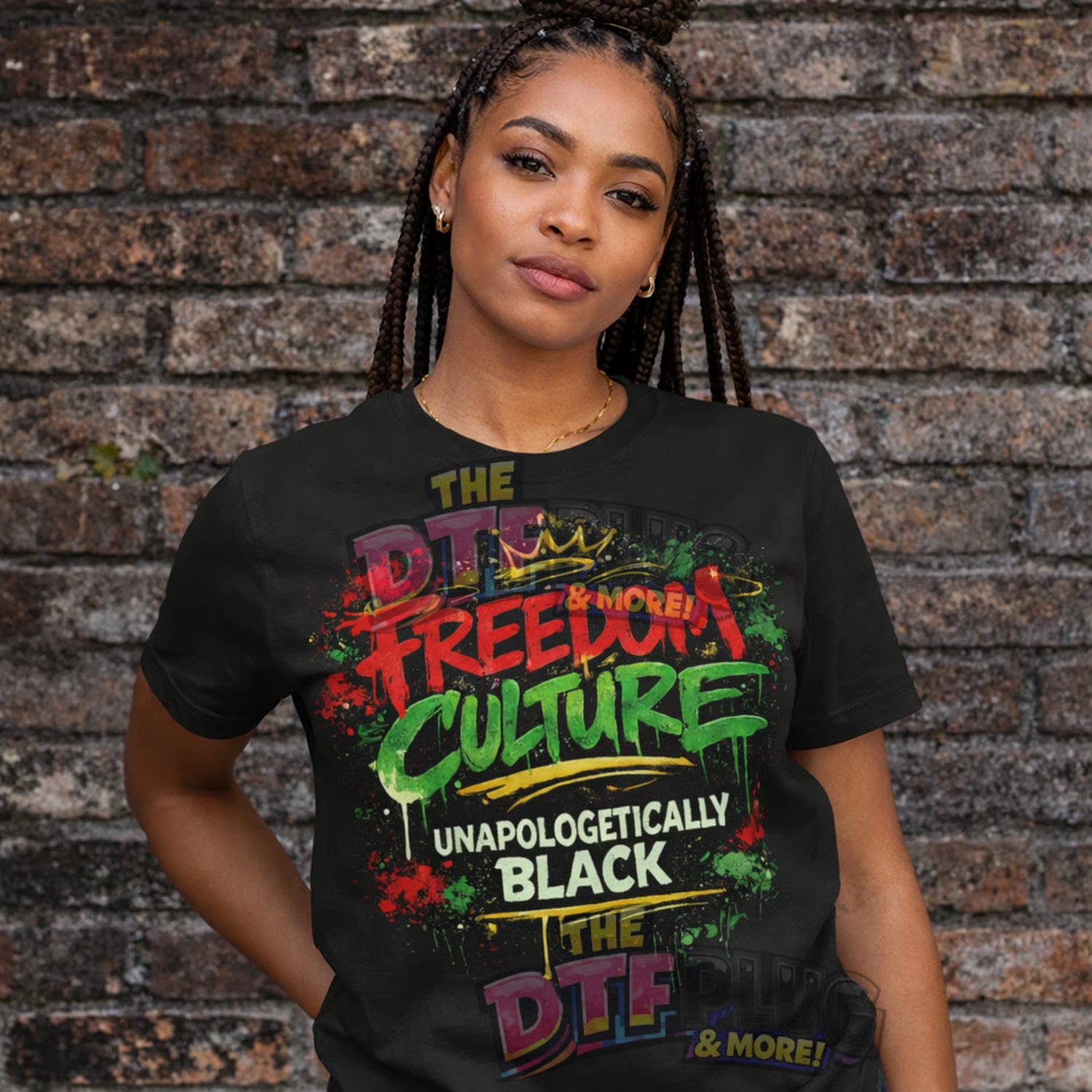 Freedom Culture DTF Transfer & UV Decal | Unapologetically Black | Juneteenth Shirt