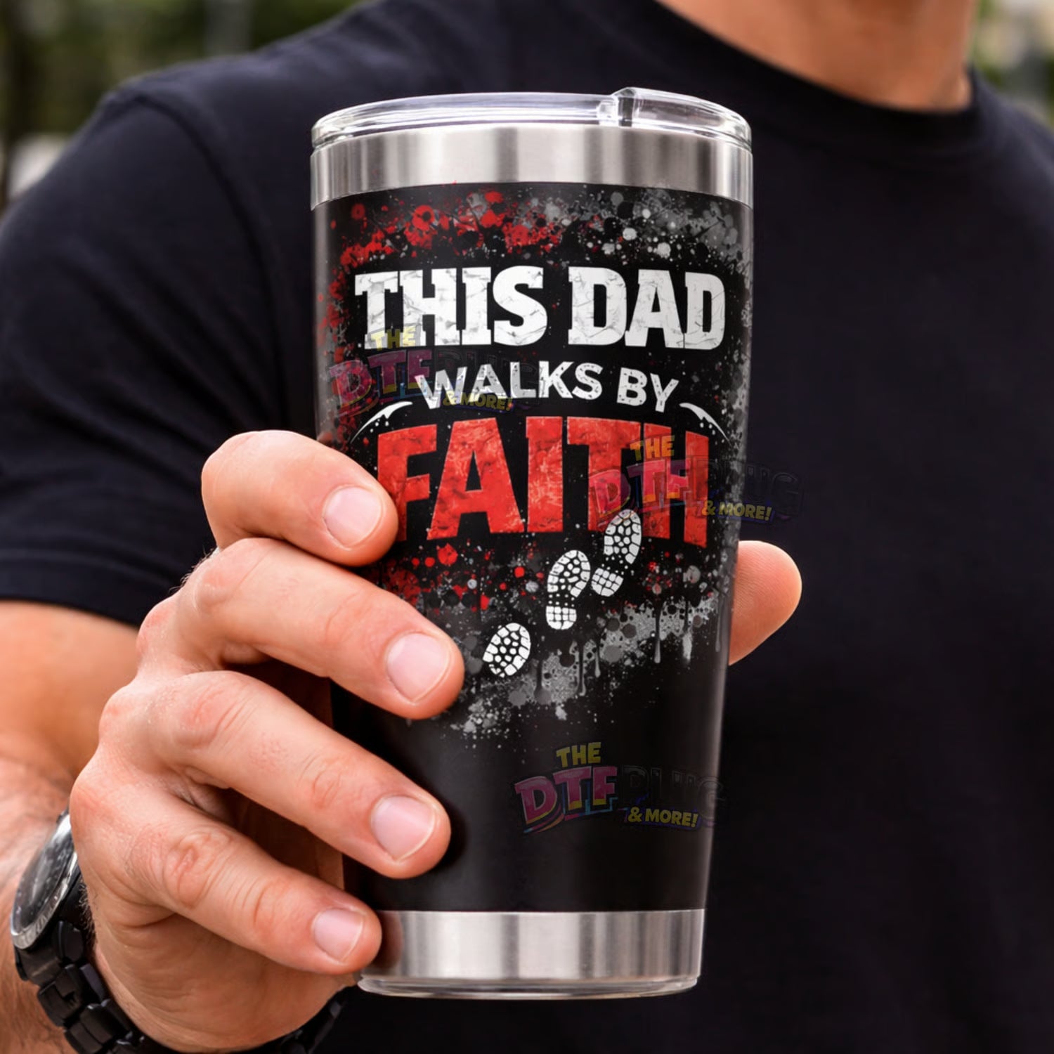 Christian Dad DTF Transfers & UV Decals, Faith Based Shirt